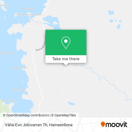 Vähä-Evo Jokivarren Th map