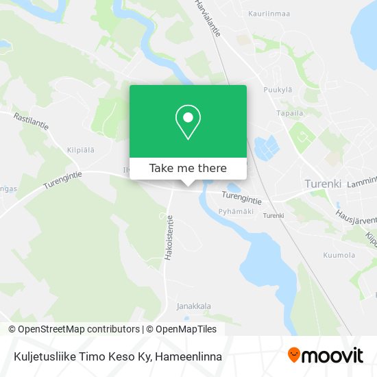 Kuljetusliike Timo Keso Ky map