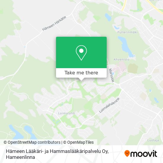 Hämeen Lääkäri- ja Hammaslääkäripalvelu Oy map