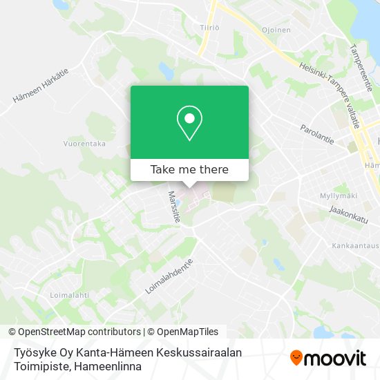 Työsyke Oy Kanta-Hämeen Keskussairaalan Toimipiste map