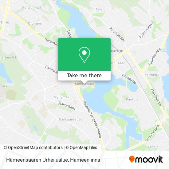 Hämeensaaren Urheilualue map