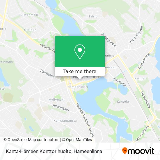 Kanta-Hämeen Konttorihuolto map