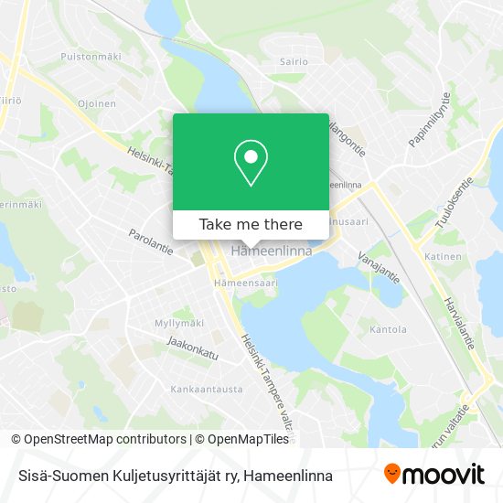 Sisä-Suomen Kuljetusyrittäjät ry map