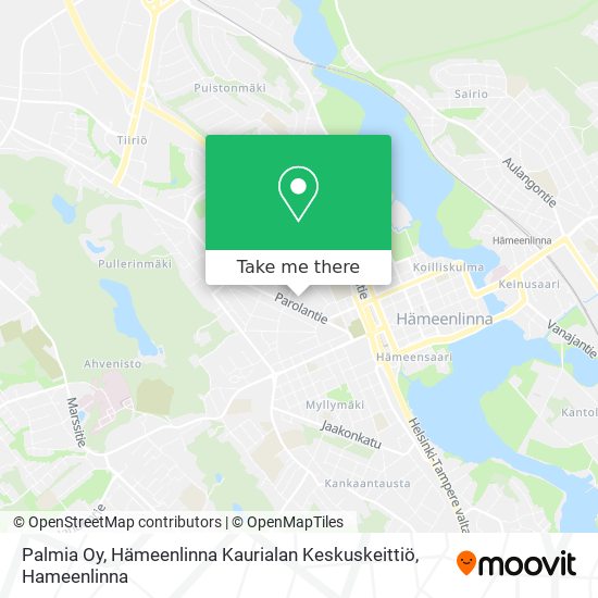 Palmia Oy, Hämeenlinna Kaurialan Keskuskeittiö map