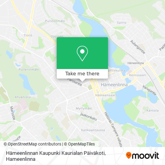 Hämeenlinnan Kaupunki Kaurialan Päiväkoti map