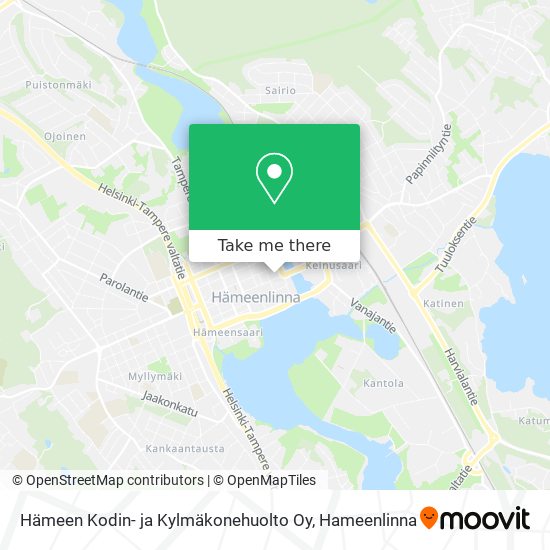 Hämeen Kodin- ja Kylmäkonehuolto Oy map
