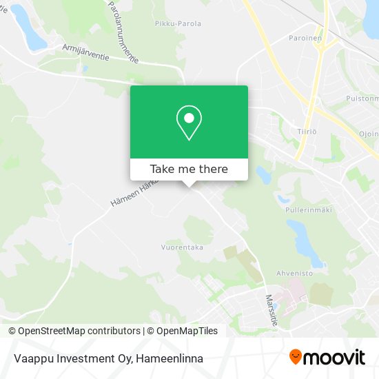 Vaappu Investment Oy map