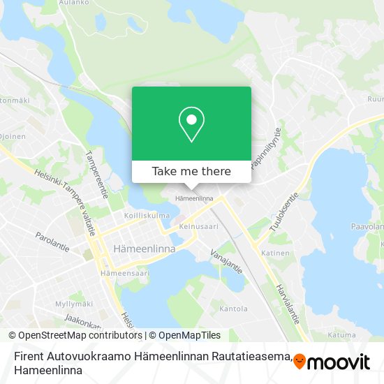 Firent Autovuokraamo Hämeenlinnan Rautatieasema map