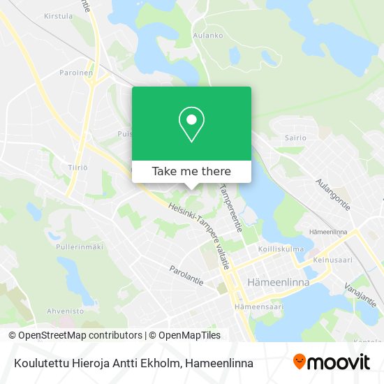 Koulutettu Hieroja Antti Ekholm map