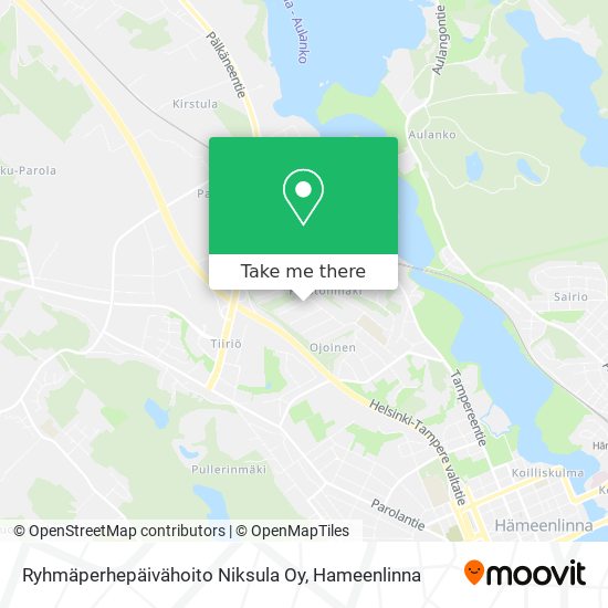 Ryhmäperhepäivähoito Niksula Oy map
