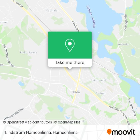 Lindström Hämeenlinna map