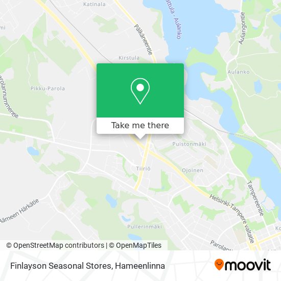 Finlayson Seasonal Stores map