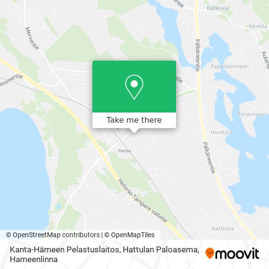 Kanta-Hämeen Pelastuslaitos, Hattulan Paloasema map