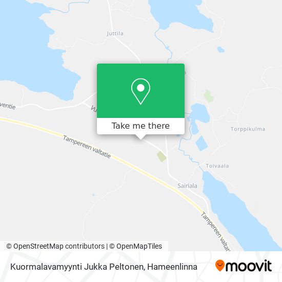 Kuormalavamyynti Jukka Peltonen map