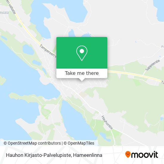 Hauhon Kirjasto-Palvelupiste map