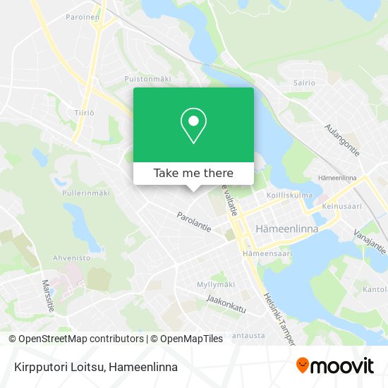 Kirpputori Loitsu map