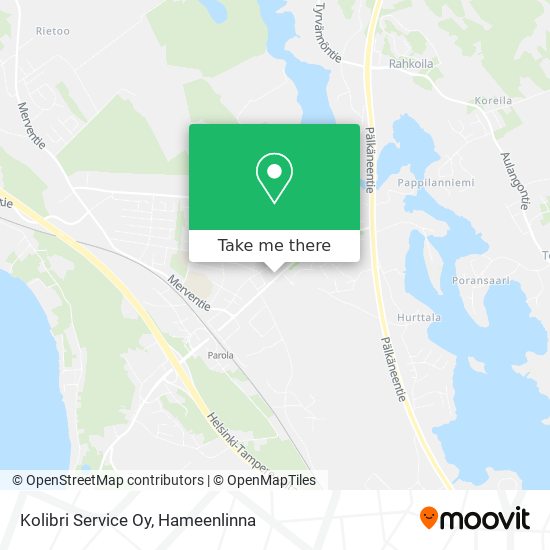 Kolibri Service Oy map