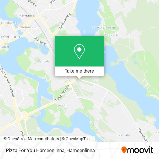 Pizza For You Hämeenlinna map