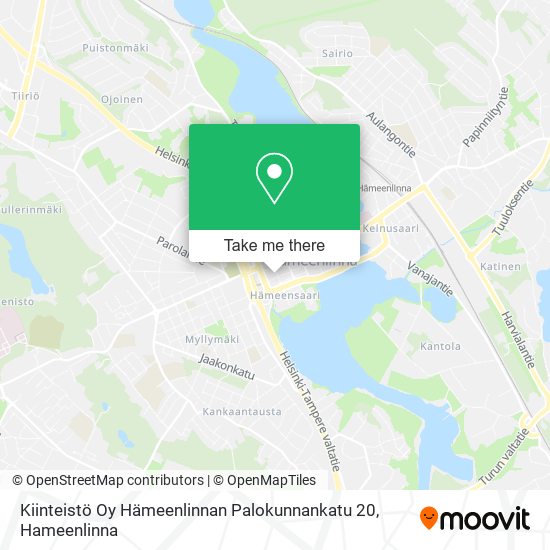Kiinteistö Oy Hämeenlinnan Palokunnankatu 20 map