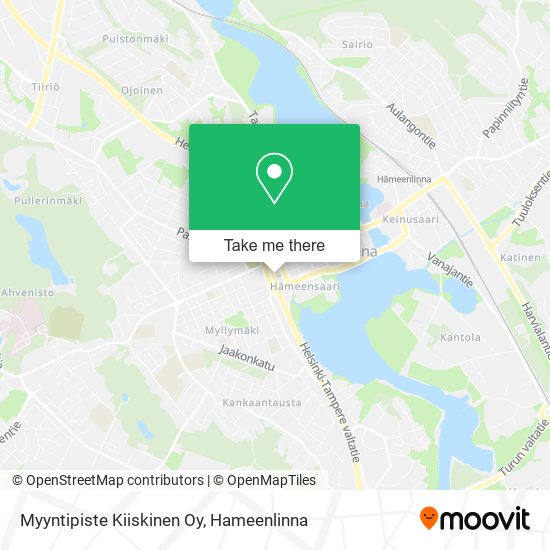 Myyntipiste Kiiskinen Oy map