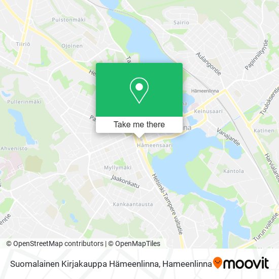 Suomalainen Kirjakauppa Hämeenlinna map