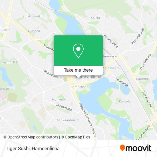 Tiger Sushi map