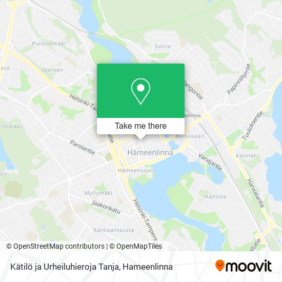 Kätilö ja Urheiluhieroja Tanja map