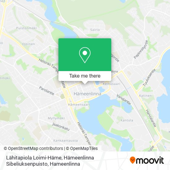 Lähitapiola Loimi-Häme, Hämeenlinna Sibeliuksenpuisto map