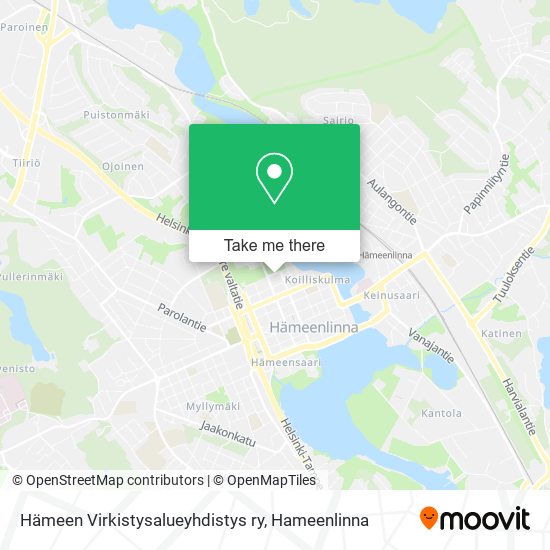 Hämeen Virkistysalueyhdistys ry map