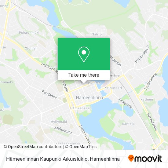 Hämeenlinnan Kaupunki Aikuislukio map