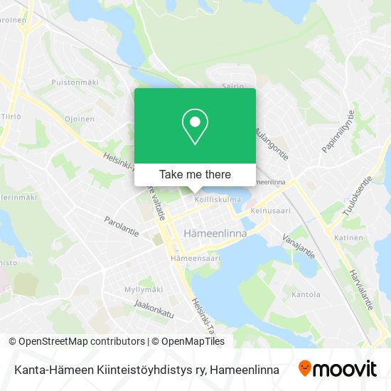 Kanta-Hämeen Kiinteistöyhdistys ry map