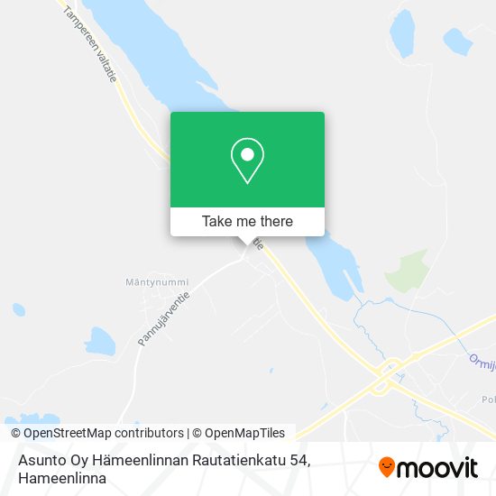 Asunto Oy Hämeenlinnan Rautatienkatu 54 map