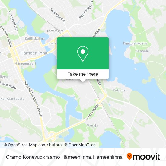 Cramo Konevuokraamo Hämeenlinna map