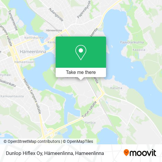 Dunlop Hiflex Oy, Hämeenlinna map
