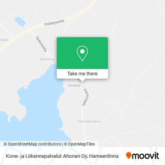 Kone- ja Liikennepalvelut Ahonen Oy map