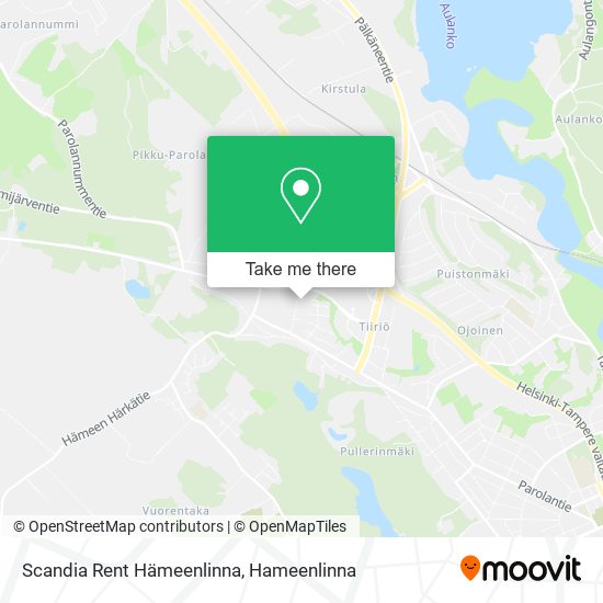 Scandia Rent Hämeenlinna map