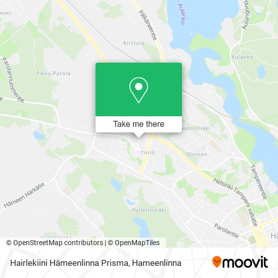 Hairlekiini Hämeenlinna Prisma map