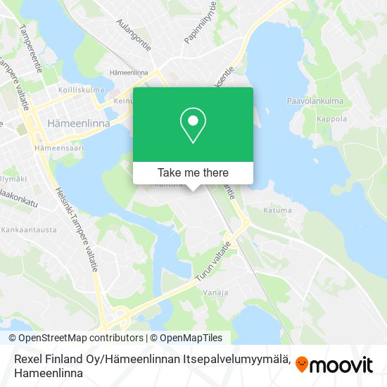 Rexel Finland Oy / Hämeenlinnan Itsepalvelumyymälä map