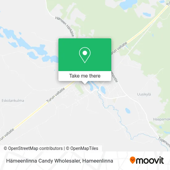 Hämeenlinna Candy Wholesaler map