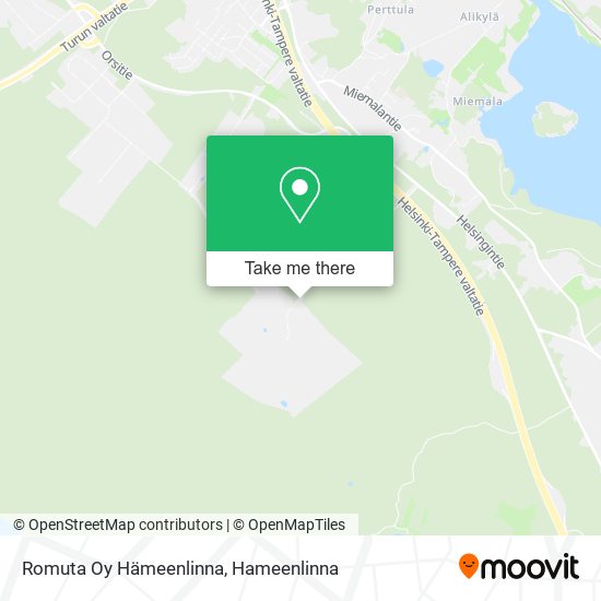 Romuta Oy Hämeenlinna map