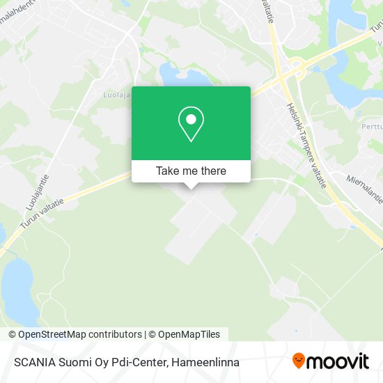 SCANIA Suomi Oy Pdi-Center map