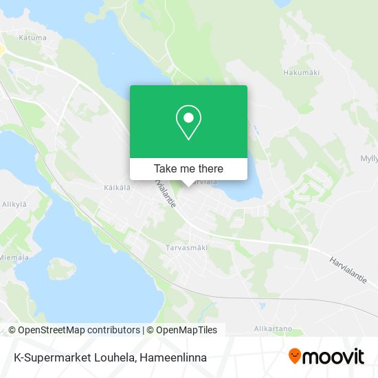 K-Supermarket Louhela map