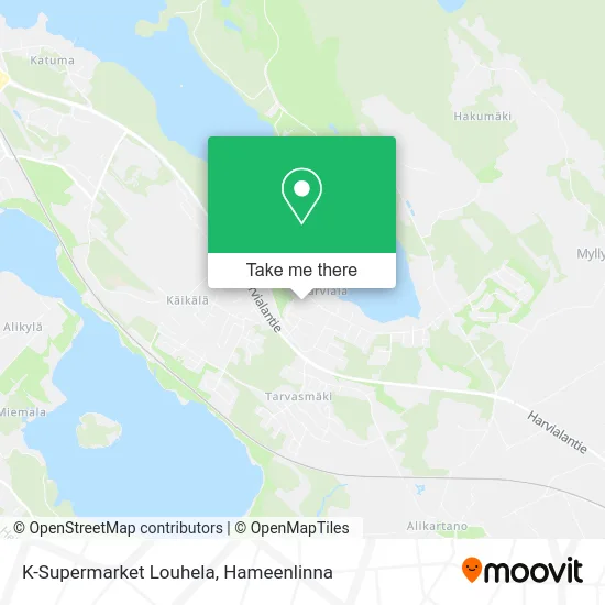 K-Supermarket Louhela map