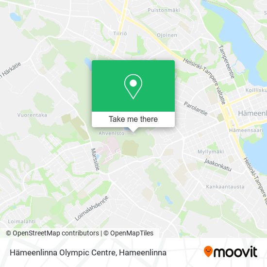 Hämeenlinna Olympic Centre map