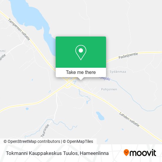 Tokmanni Kauppakeskus Tuulos map
