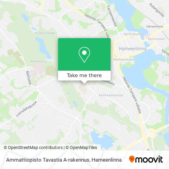 How to get to Ammattiopisto Tavastia A-rakennus in Hämeenlinna by Bus?