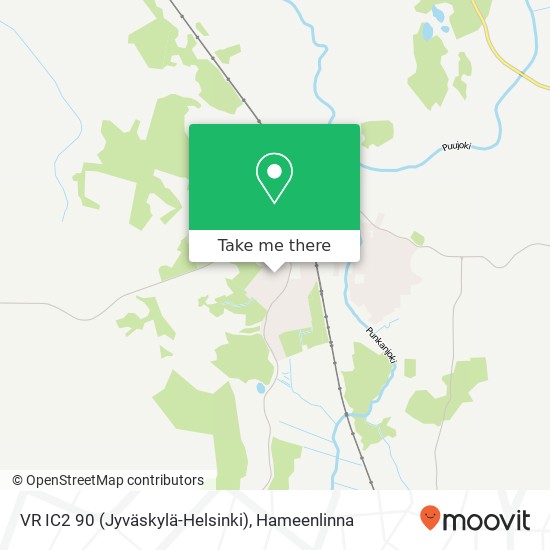 VR IC2 90 (Jyväskylä-Helsinki) map