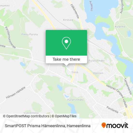 SmartPOST Prisma Hämeenlinna map