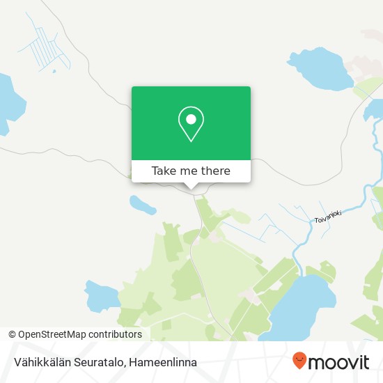 Vähikkälän Seuratalo map