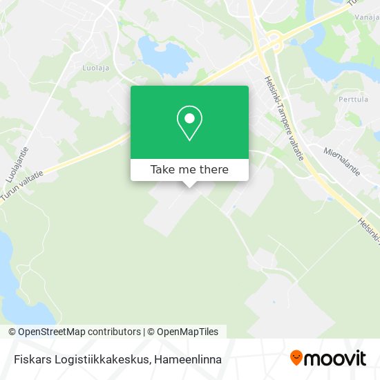 Fiskars Logistiikkakeskus map